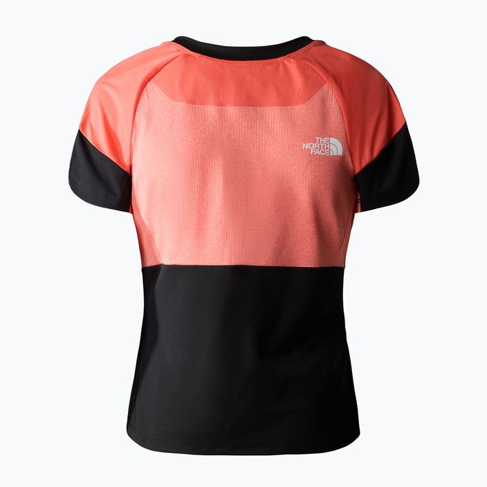 The North Face Bolt Tech spindinčiai oranžiniai/juodi moteriški trekingo marškinėliai 5