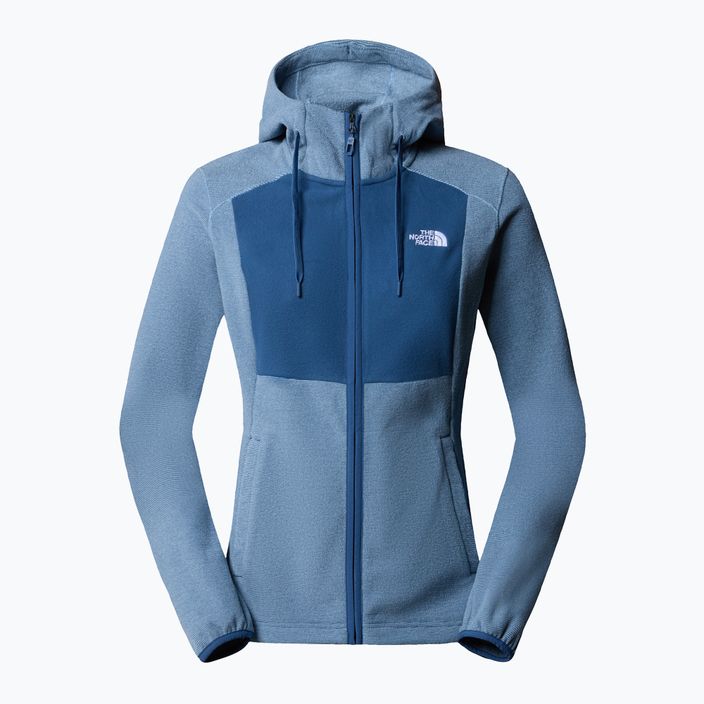 Moteriškas žygių džemperis The North Face Homesafe Full Zip steel blue/shady blue s