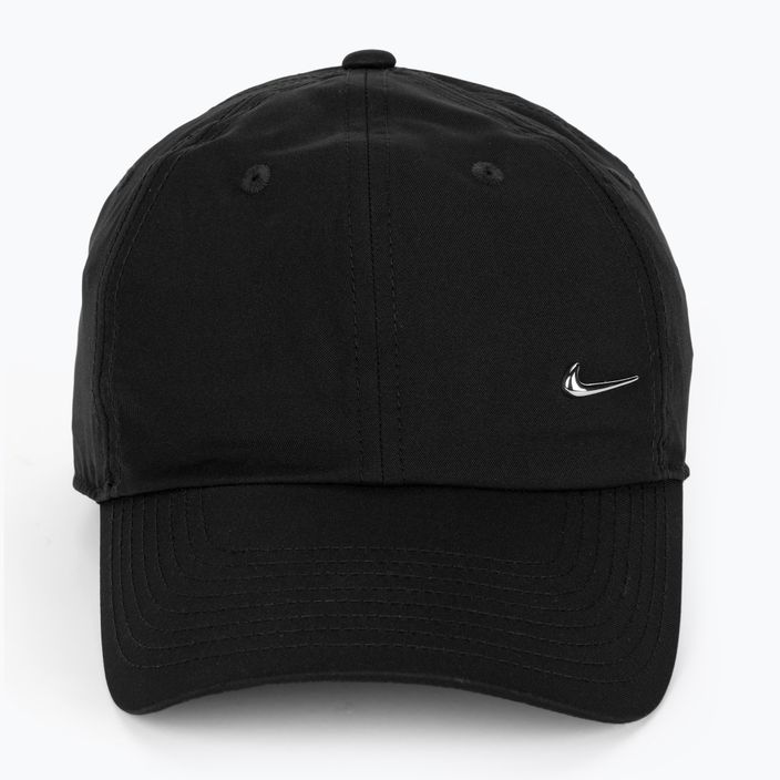 Kepuraitė su snapeliu Nike Dri-Fit Club Unstructured Metal Swoosh black/metallic silver 2