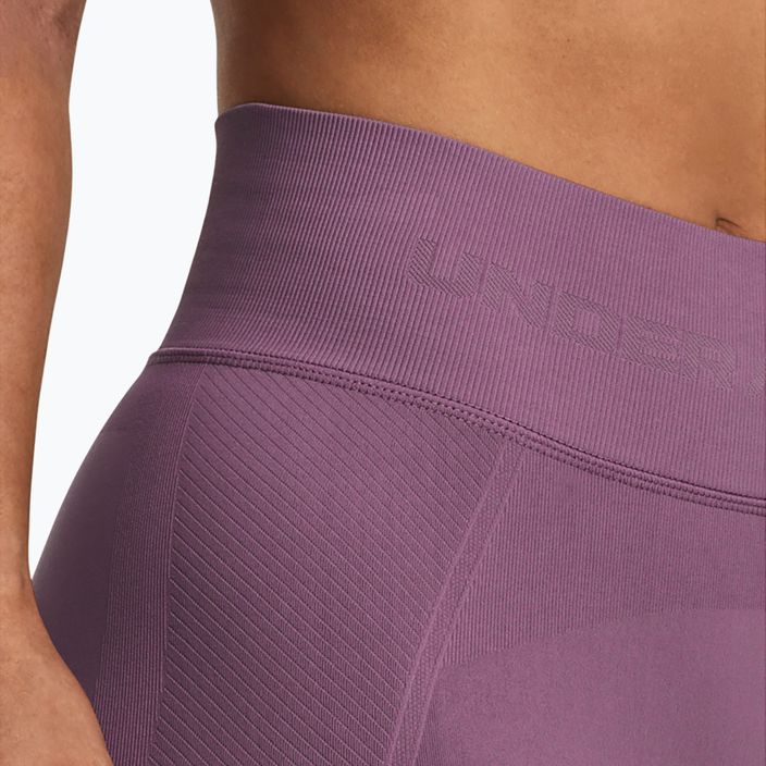 "Under Armour Train Seamless" moteriški treniruočių šortai misty purple/white 4