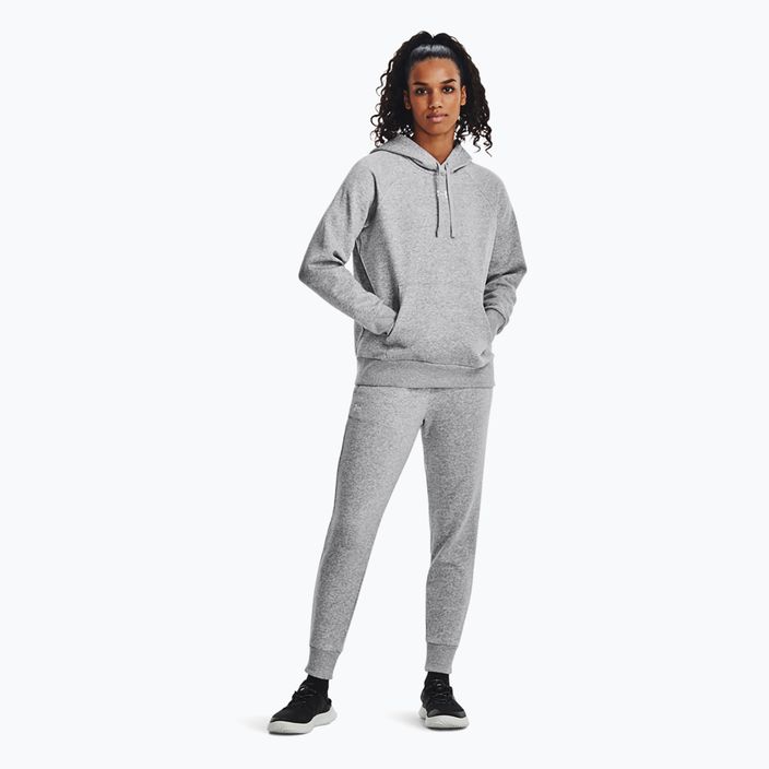 "Under Armour" moteriška striukė su gobtuvu "Rival Fleece Hoodie mod gray light heather/white 2