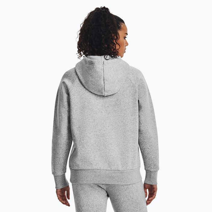 "Under Armour" moteriška striukė su gobtuvu "Rival Fleece Hoodie mod gray light heather/white 3