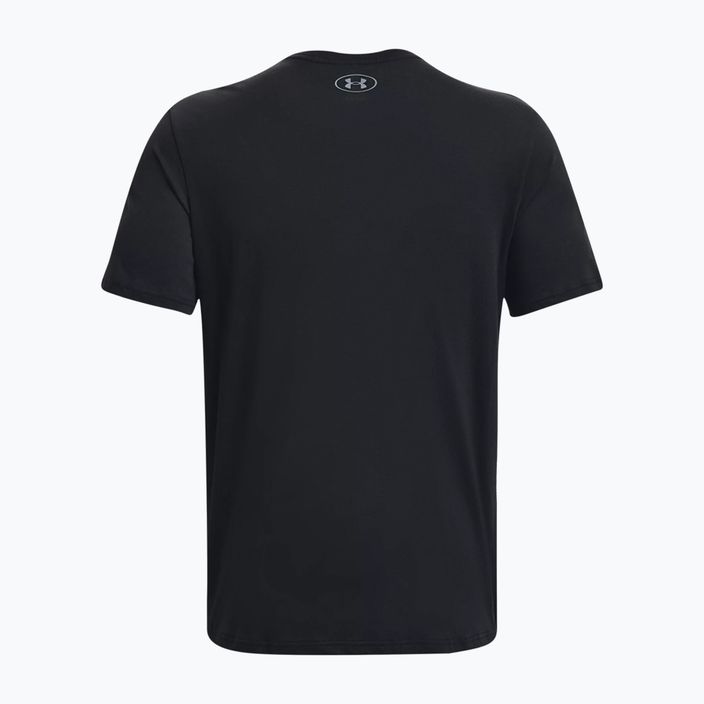 Vyriški marškinėliai Under Armour Big Logo Fill black/pitch gray/halo gray 5