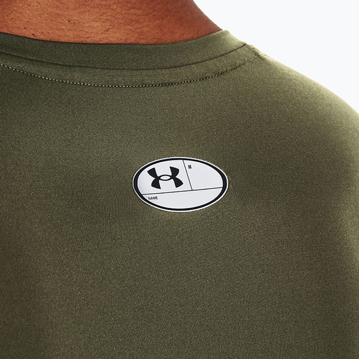 Under Armour vyriški treniruočių marškinėliai ilgomis rankovėmis Ua HG Armour Comp LS marine from green/white 3