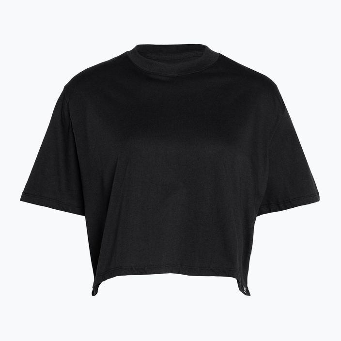 Moteriški treniruočių marškinėliai Under Armour Campus Boxy Crop black/white