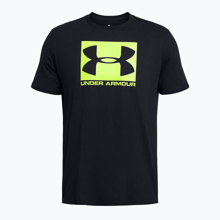 Vyriški marškinėliai Under Armour Boxed Sportstyle black/high vis yellow 3