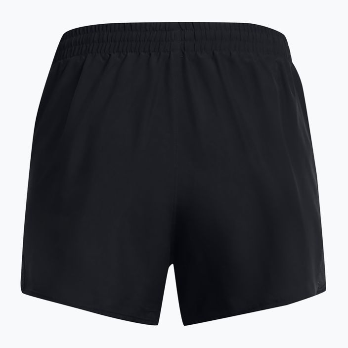 Moteriški bėgimo šortai Under Armour Fly By 3" black/black/reflective 2