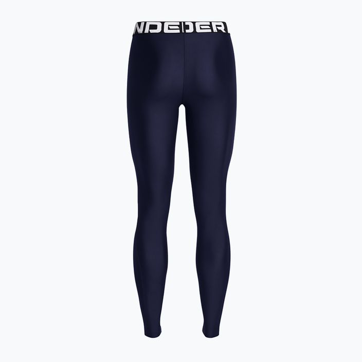 Moteriškos tamprės Under Armour HeatGear midnight navy/white 2