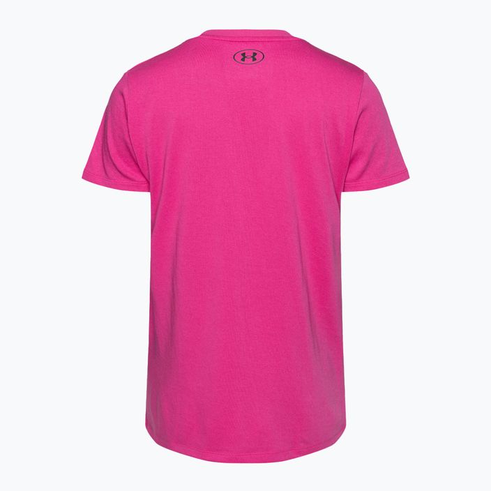 Moteriški treniruočių marškinėliai Under Armour Project Underground Core T astro pink/black 2