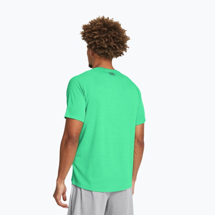 Vyriški treniruočių marškinėliai Under Armour Tech Textured vapor green/black 2
