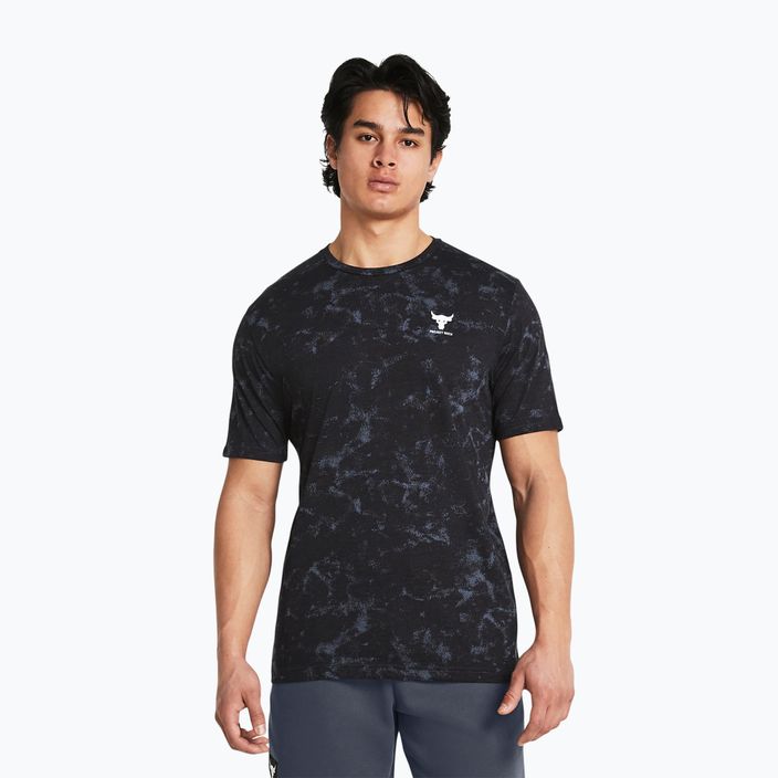 Vyriški treniruočių marškinėliai Under Armour Project Rock Payoff AOP Graphic black/silt