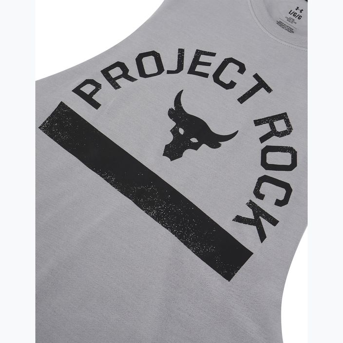 Vyriški treniruočių marškinėliai ilgomis rankovėmis Under Armour Project Rock Payoff Graphic mod gray medium heather/black 4
