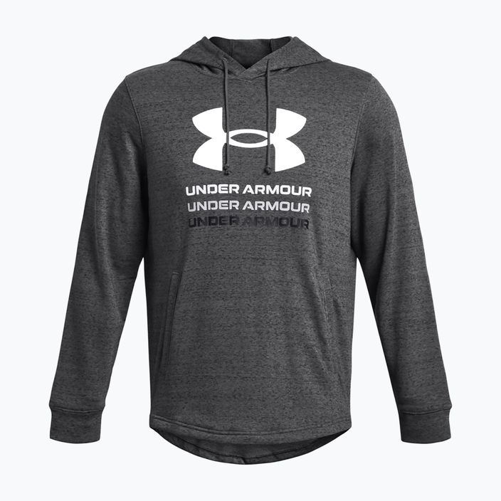 Vyriški "Under Armour Rival Terry Graphic Hood castlerock/black" džemperiai 3