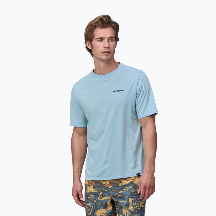 Vyriški marškinėliai Patagonia Cap Cool Daily Graphic Shirt Waters boardshort logo/chilled blue