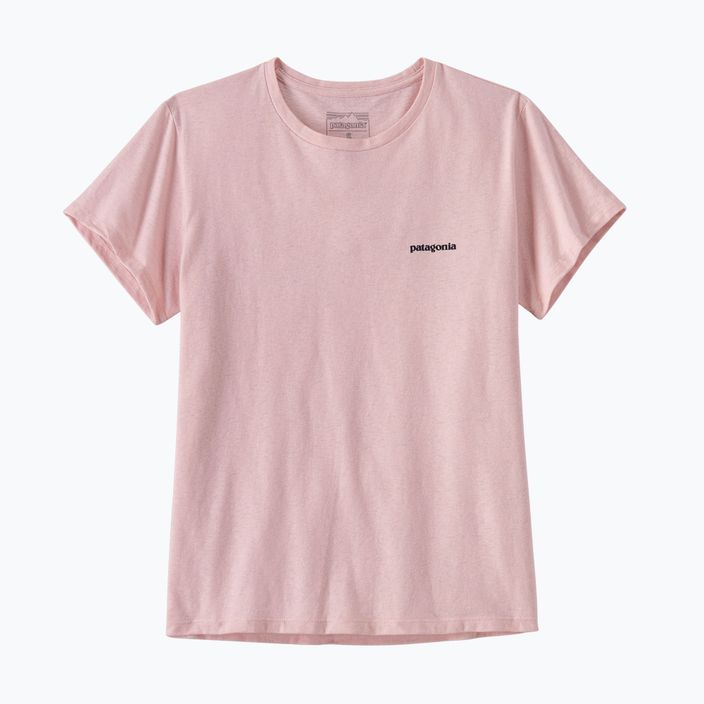 Moteriški žygio marškinėliai Patagonia P-6 Logo Responsibili-Tee whisker pink 3