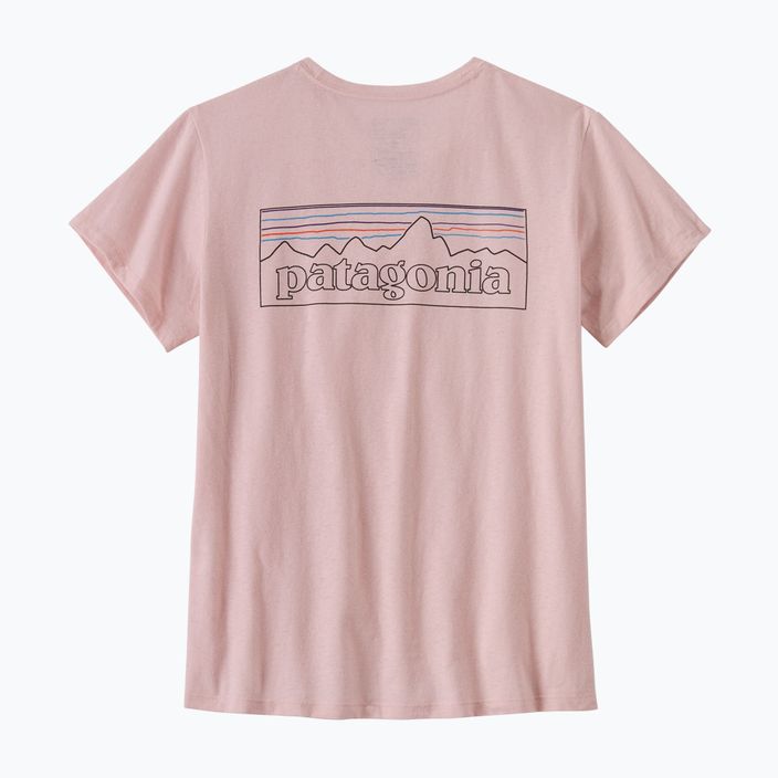 Moteriški žygio marškinėliai Patagonia P-6 Logo Responsibili-Tee whisker pink 4