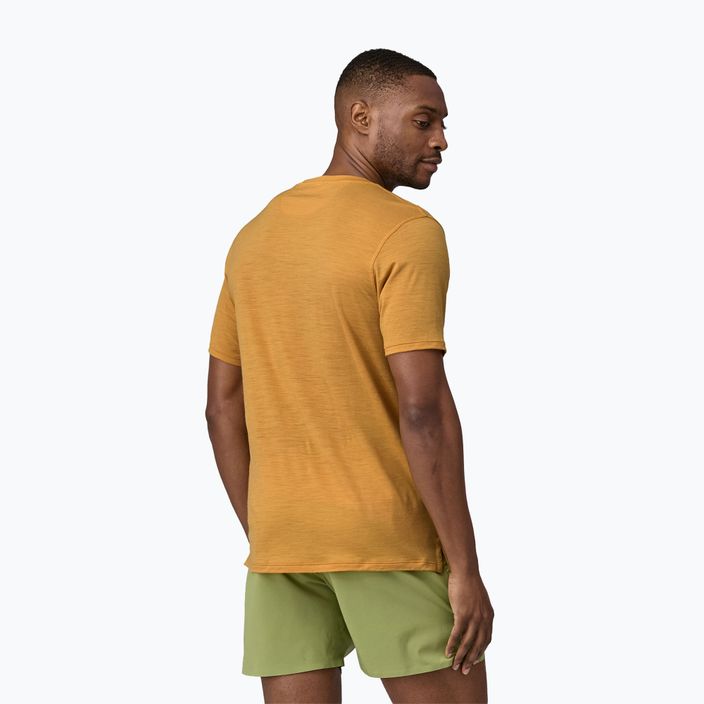 Vyriški marškinėliai Patagonia Cap Cool Merino Blend Graphic Shirt fizt roy icon/pufferfish gold 2