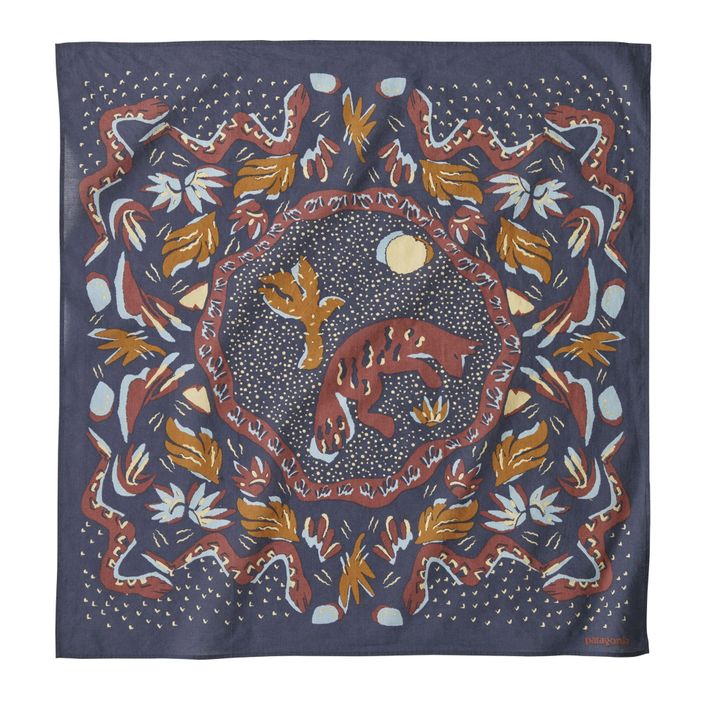 Daugiafunkcinė skara Patagonia Bandana across oceans/smolder blue 2