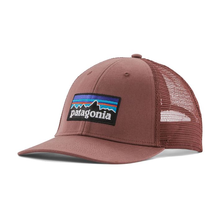 Kepuraitė su snapeliu Patagonia P-6 Logo LoPro Trucker dulse mauve 2