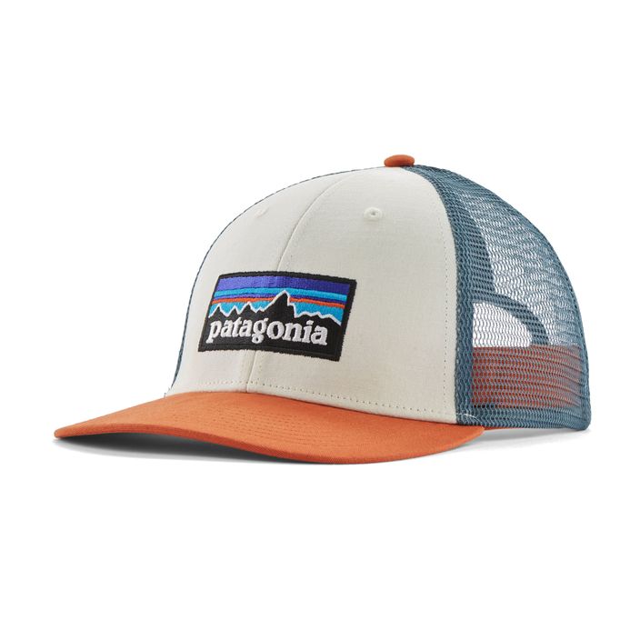 Kepuraitė su snapeliu Patagonia P-6 Logo LoPro Trucker white w/redtail rust 2