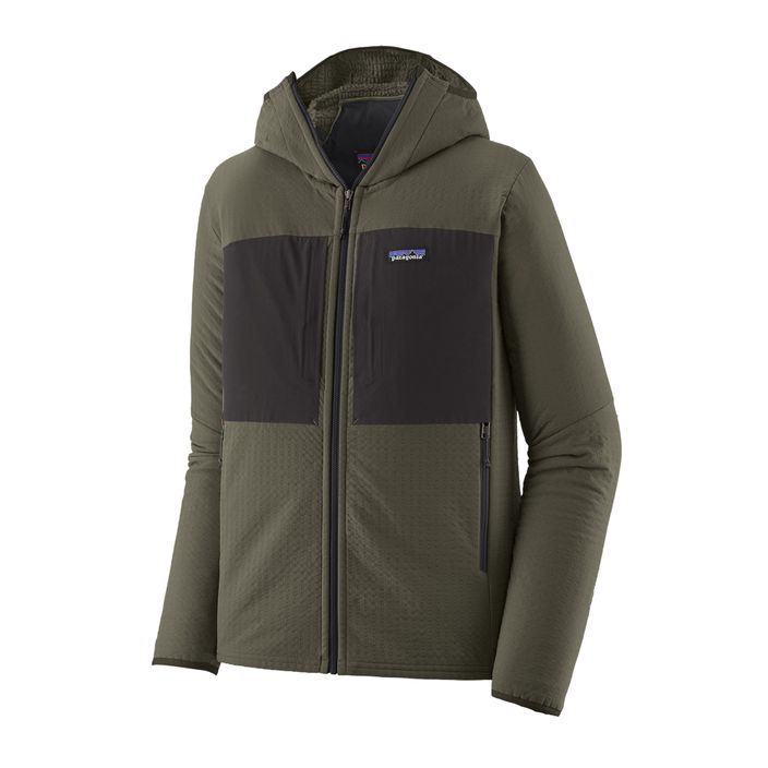 Vyriška softshell striukė Patagonia R2 TechFace Hoody pine needle green 2