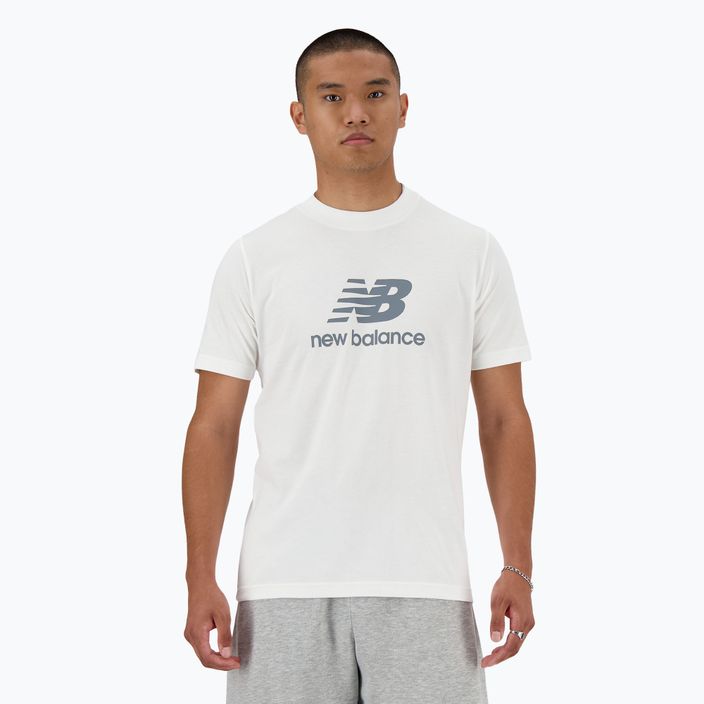 Vyriški marškinėliai New Balance Stacked Logo white