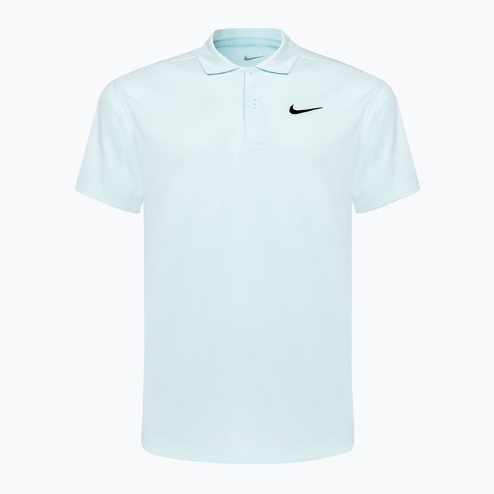 Vyriški polo marškinėliai Nike Court Dri-Fit Polo Solid glacier blue/black