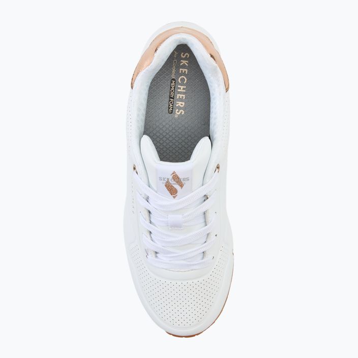 Vaikiški batai SKECHERS Uno Gen1 Shimmer Away white 5