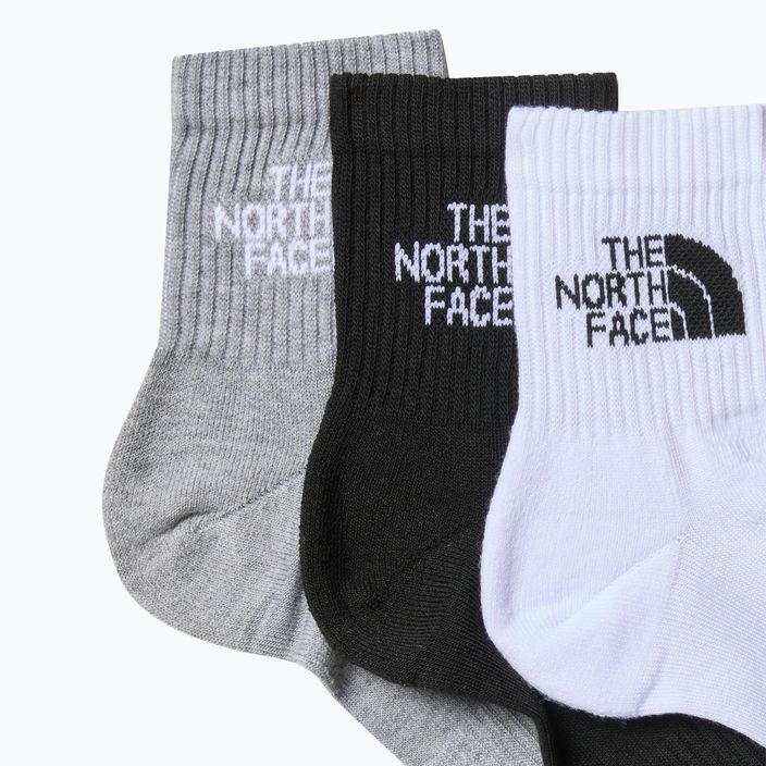 Žygio kojinės The North Face Multi Sport Cush Quarter Sock 3 poros black assorted 2