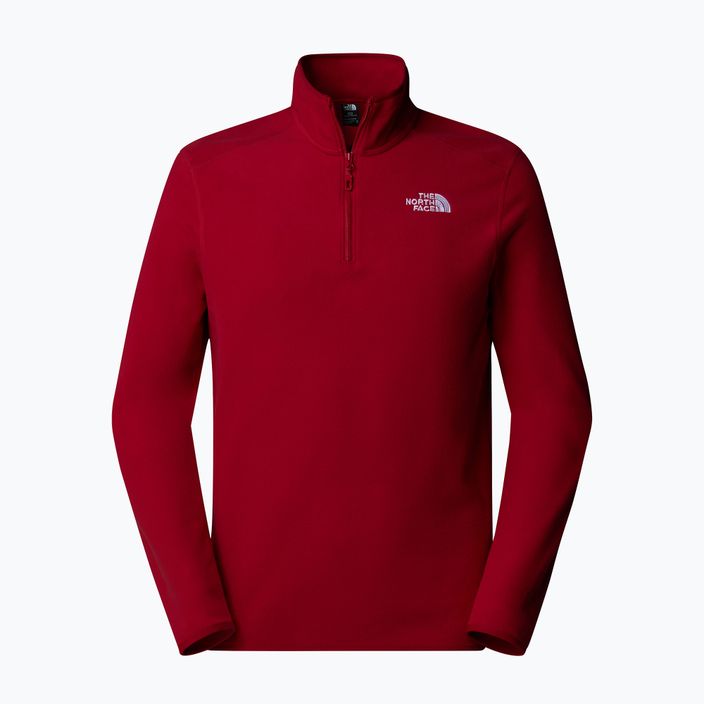 Vyriškas džemperis The North Face 100 Glacier 1/4 Zip garnet red