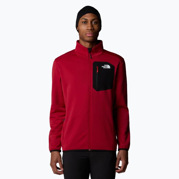 Vyriškas džemperis The North Face Crest FZ garnet red/black