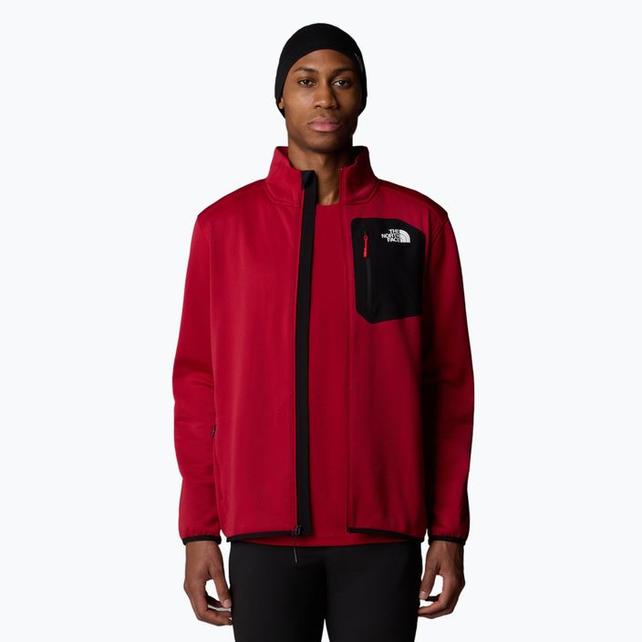 Vyriškas džemperis The North Face Crest FZ garnet red/black 4