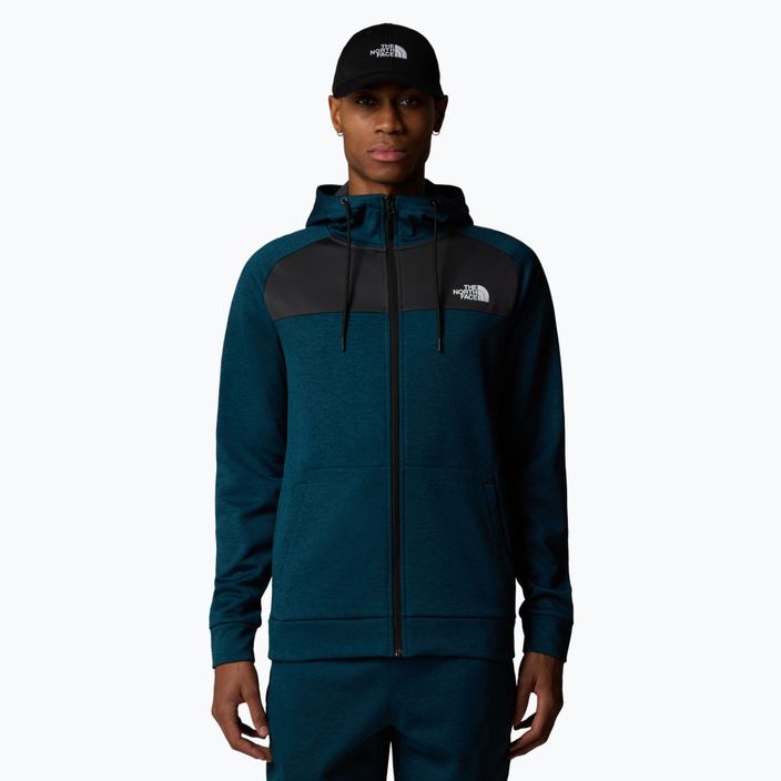 Vyriškas džemperis The North Face Reaxion Fleece midnight petrol dark heather/ asphalt grey