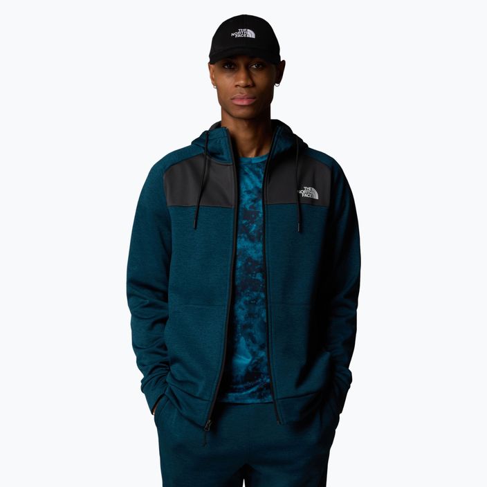 Vyriškas džemperis The North Face Reaxion Fleece midnight petrol dark heather/ asphalt grey 4