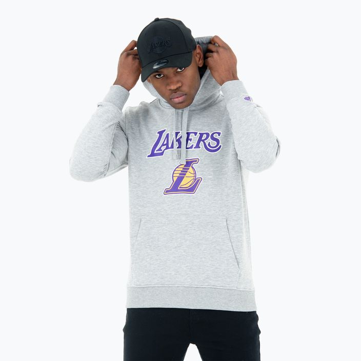 Vyriškas džemperis New Era NBA Regular Hoody Los Angeles Lakers grey med