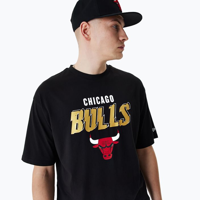 Vyriški marškinėliai New Era Team Script OS Tee Chicago Bulls black 4