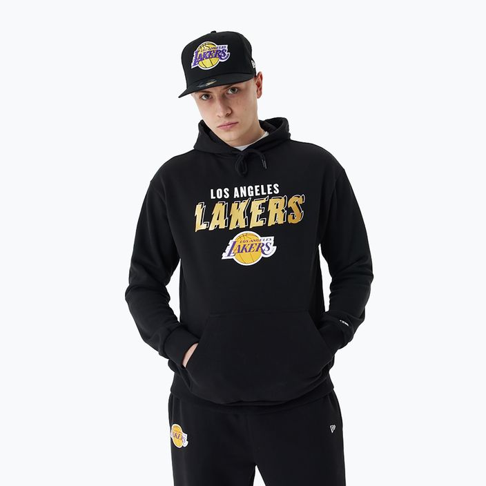 Vyriškas džemperis New Era Team Script OS Hoody Los Angeles Lakers black