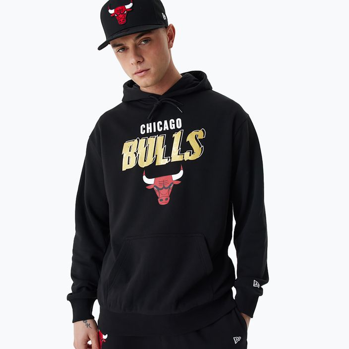 Vyriškas džemperis New Era Team Script OS Hoody Chicago Bulls black 4