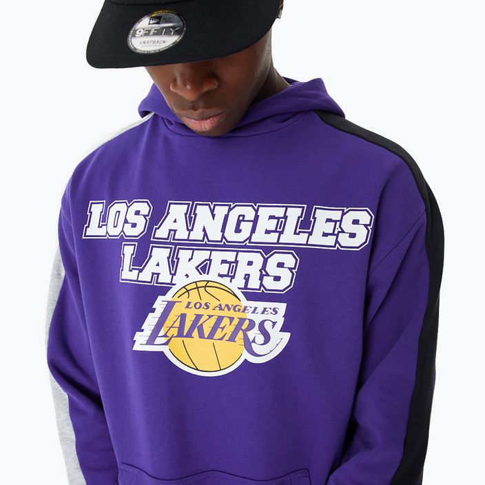 Vyriškas džemperis New Era NBA Large Graphic OS Hoody Los Angeles Lakers purple 4