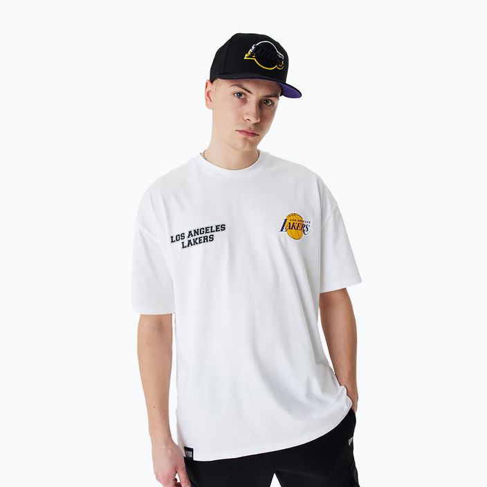 Vyriški marškinėliai New Era NBA Large Graphic BP OS Tee Los Angeles Lakers white