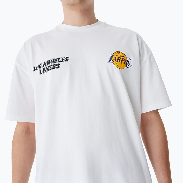 Vyriški marškinėliai New Era NBA Large Graphic BP OS Tee Los Angeles Lakers white 3