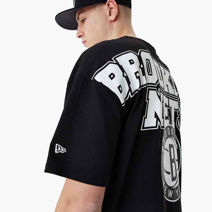 Vyriški marškinėliai New Era NBA Large Graphic BP OS Tee Brooklyn Nets black 5