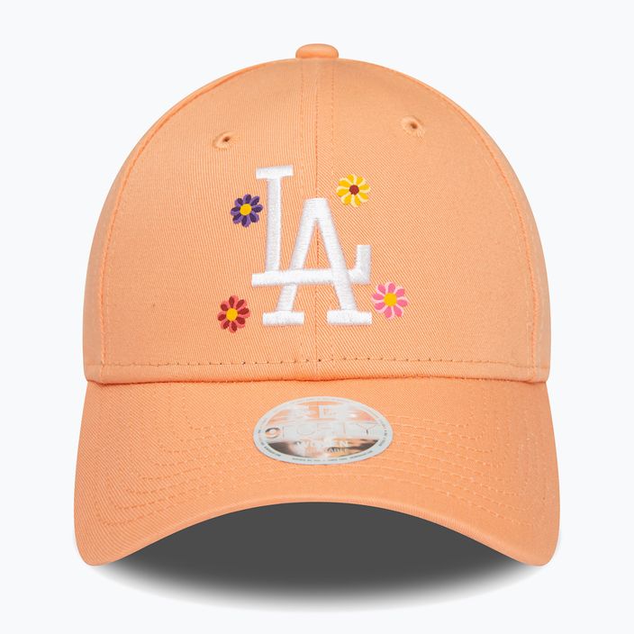 Moteriška New Era Flower 9Forty Los Angeles Dodgers pastelinės rožinės spalvos beisbolo kepuraitė 2