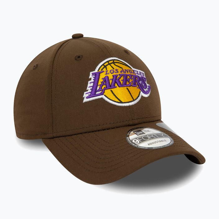 Vyriška New Era Repreve 9Forty Los Angeles Lakers beisbolo kepuraitė tamsiai ruda 3
