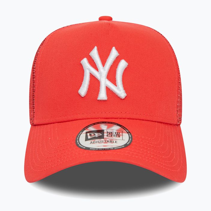 Vyriška New Era League Essential Trucker New York Yankees ryškiai raudona beisbolo kepuraitė 2