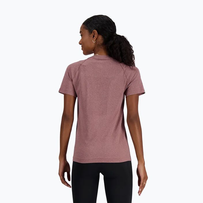 Moteriški marškinėliai New Balance Seamless licorice heather 4