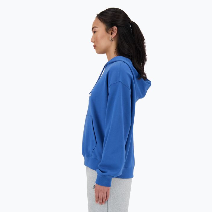 Moteriškas džemperis New Balance French Terry Stacked Logo Hoodie blueagat 2