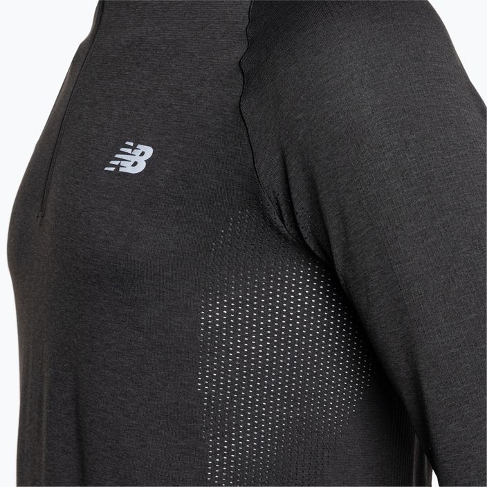 Vyriškas džemperis New Balance Athletics Seamless 1/4 ZIP black 4