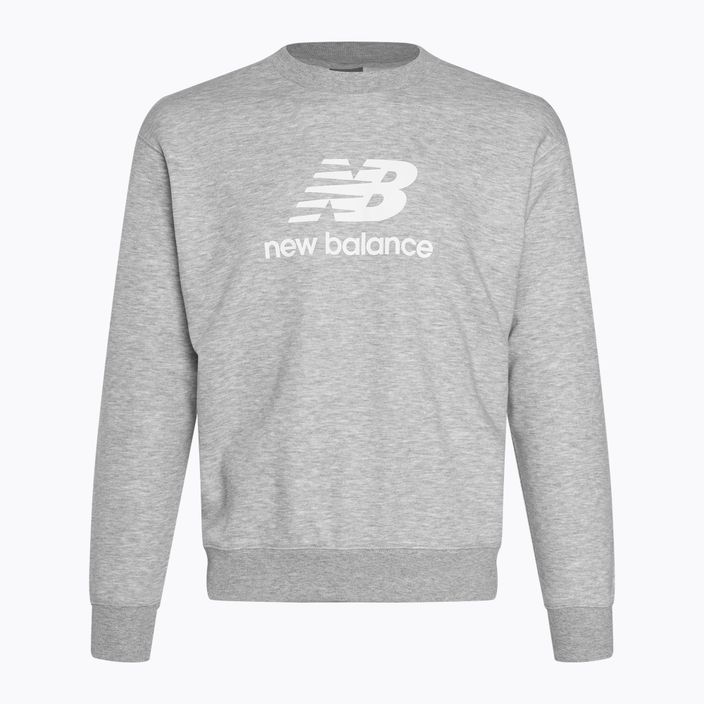 Vyriškas džemperis New Balance Stacked Logo French Terry Crew athletic grey 3