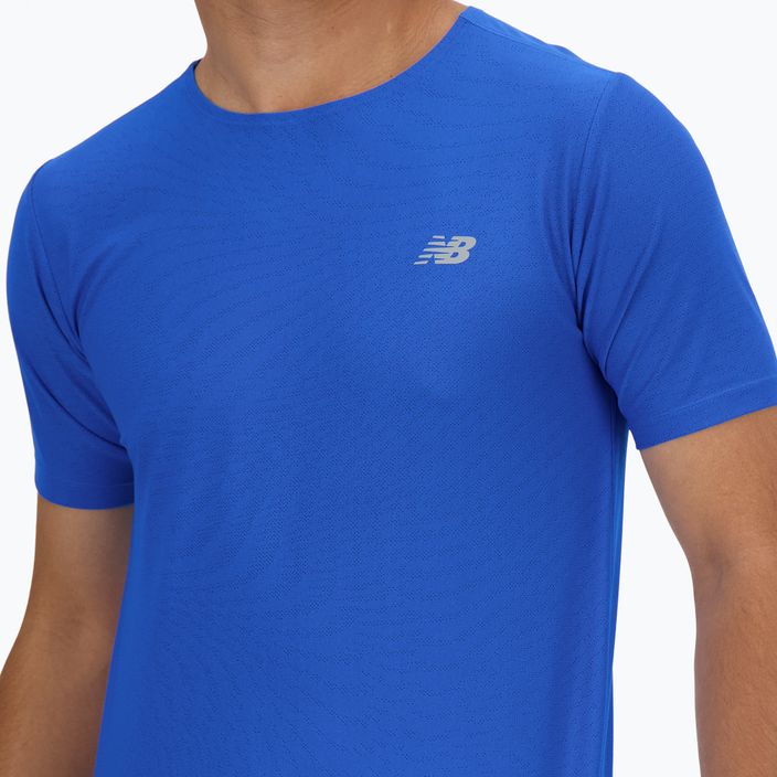 Vyriški marškinėliai New Balance Jacquard blue oasis 4